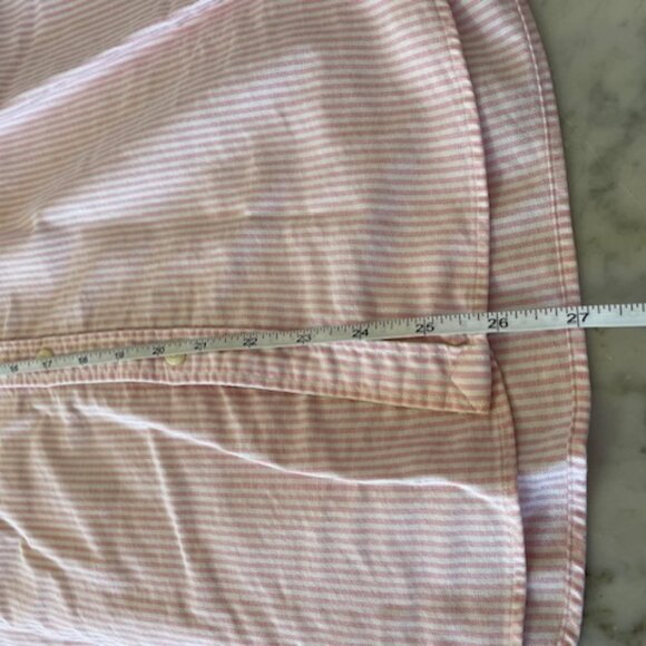 RALPH LAUREN Slim Fit Oxford Shirt Pink White Stripe 12 - Picture 15 of 16